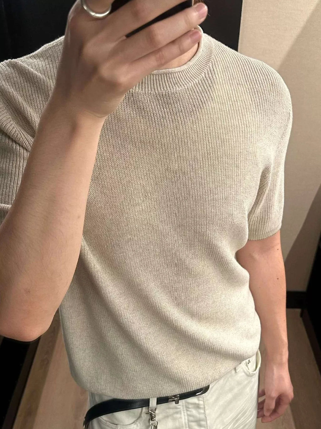 Men's Lightweight Knit Short Sleeve Knit Top