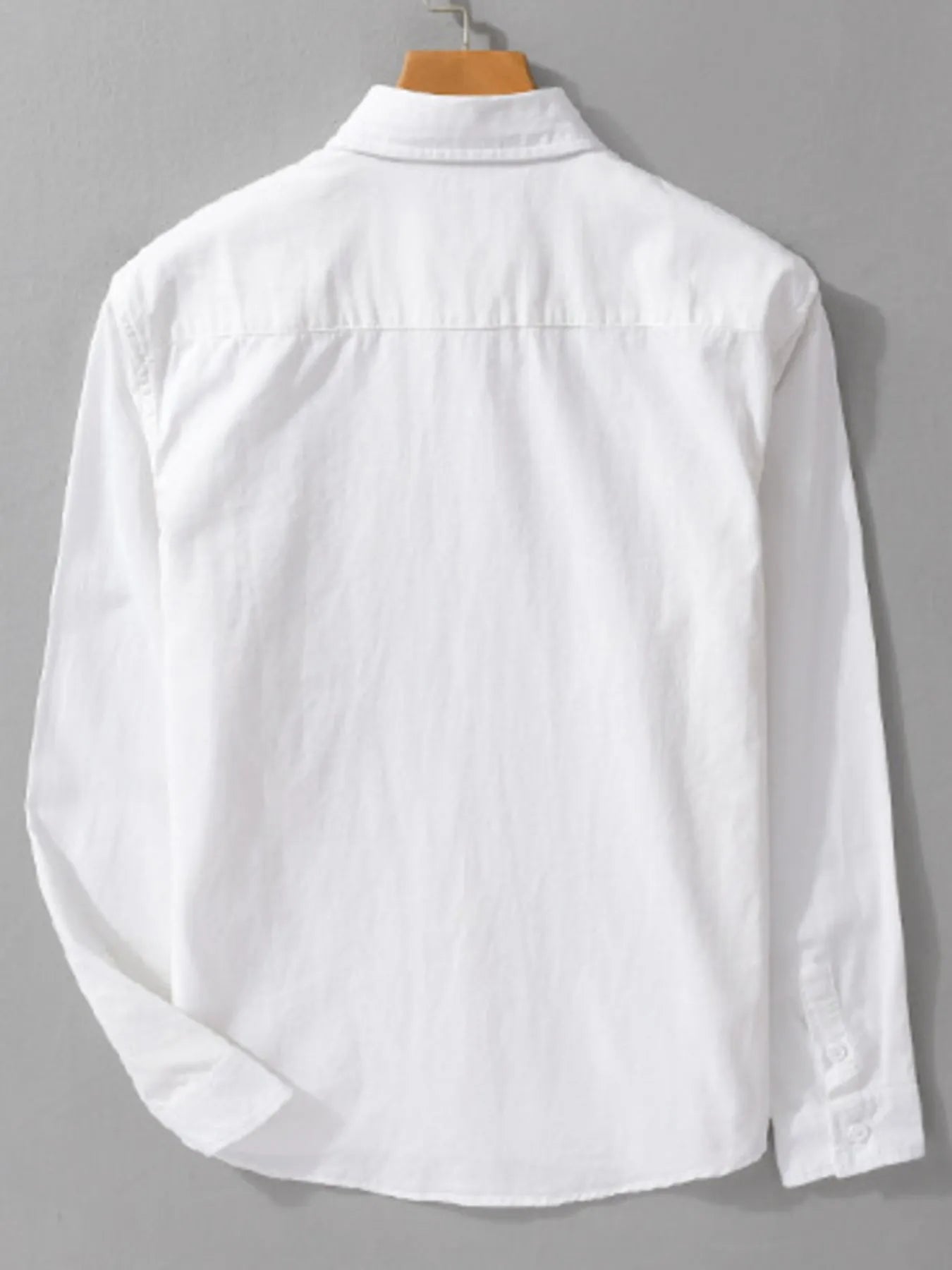 Men's Plus Size Button-Up Shirt with Chest Pocket