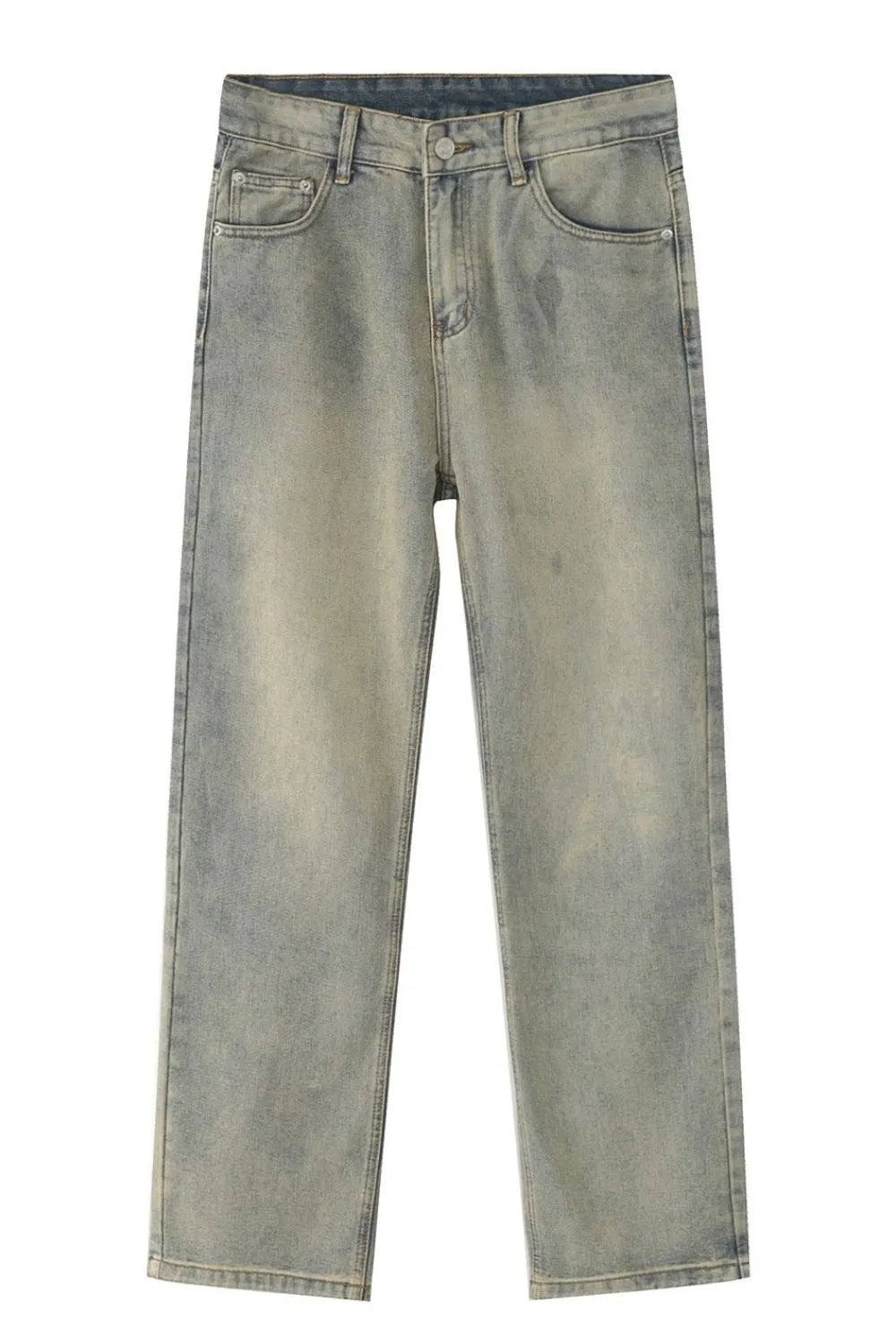 Straight Leg Jeans with Pockets