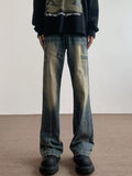 Men's Vintage Wash Flare Jeans