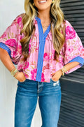Floral Print Relaxed Fit Blouse