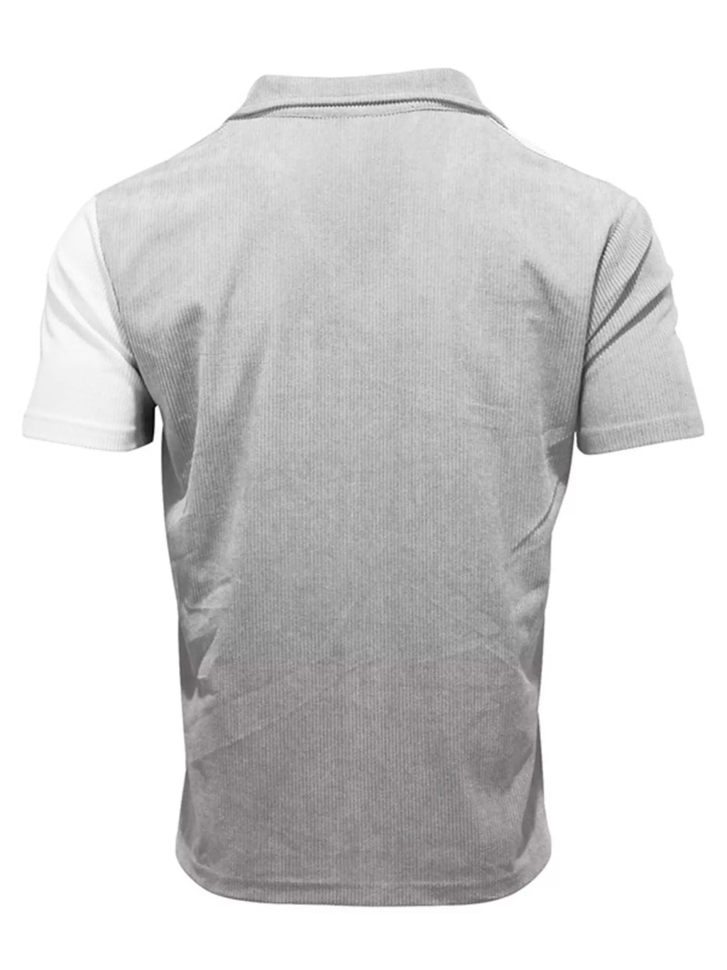 Men's Full Size Two-Tone Textured Short Sleeve Shirt Plus Size