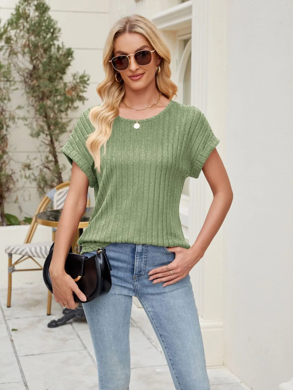 Round Neck Short Sleeve T-Shirt