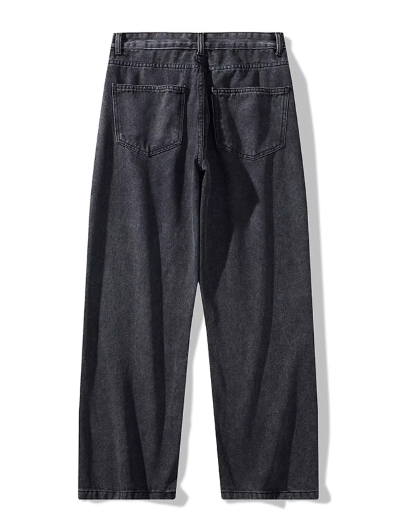 Men's Full Size Loose Fit Wash Jeans Plus Size