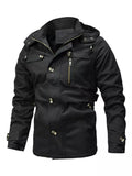 Men's Plus Size Zip Up Lightweight Bomber Jacket