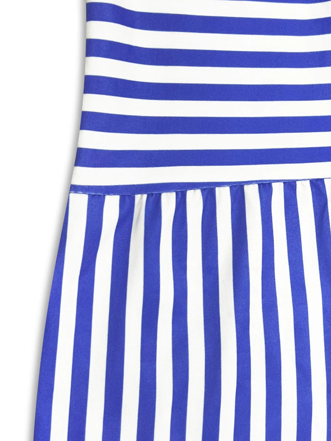 Casual Striped Tiered Ruffle Tank Dress