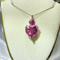 5.5 Carat Moissanite 925 Sterling Silver Pendant Necklace