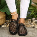 Breathable Buckle Decor Sandals