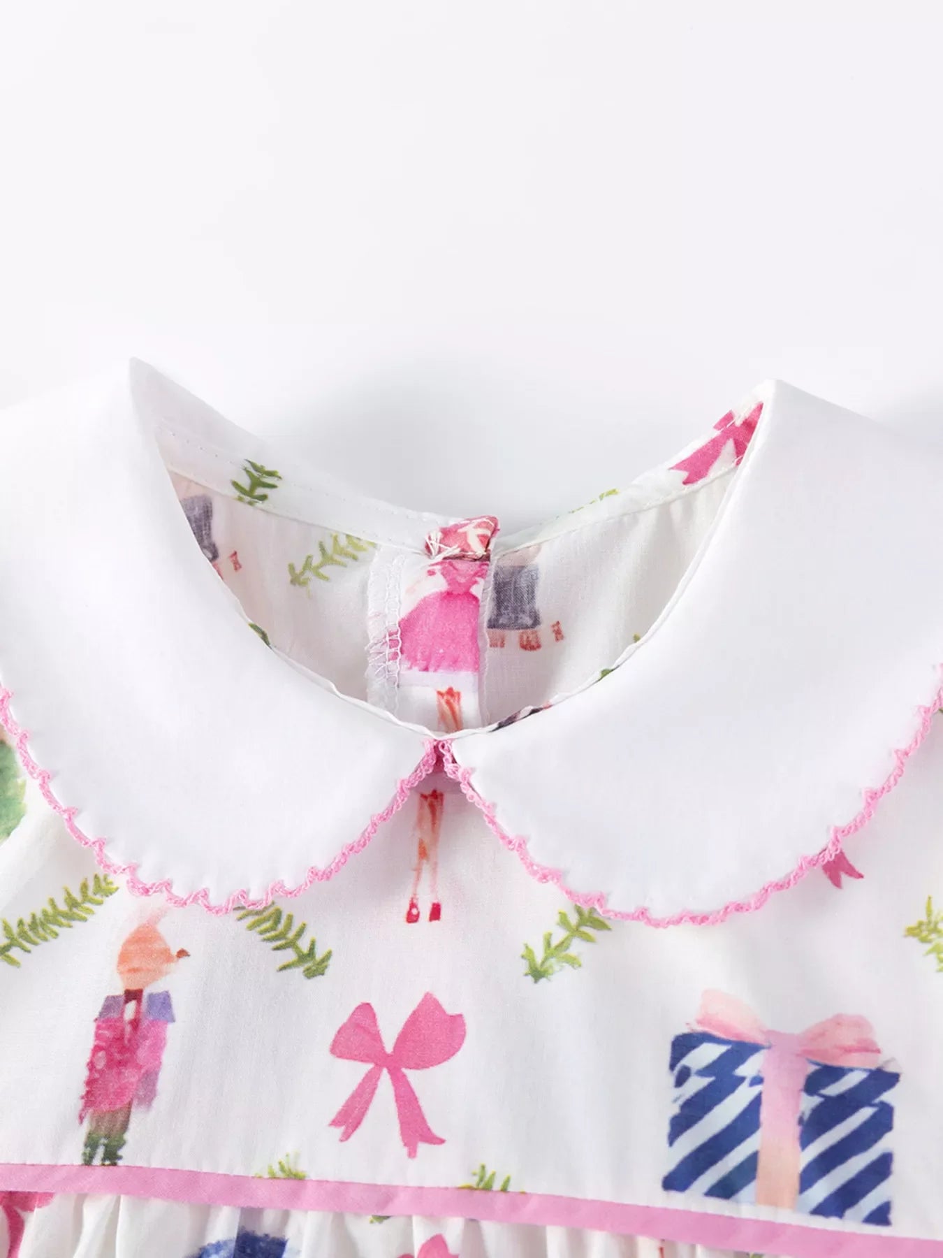 Children's Printed Peter Pan Collar Dress