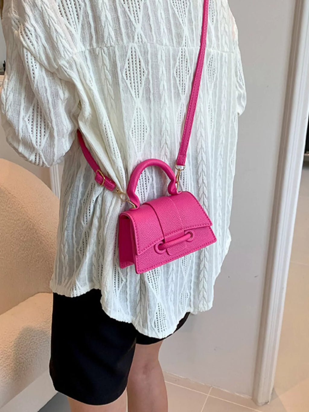 Mini Top Handle Crossbody Bag