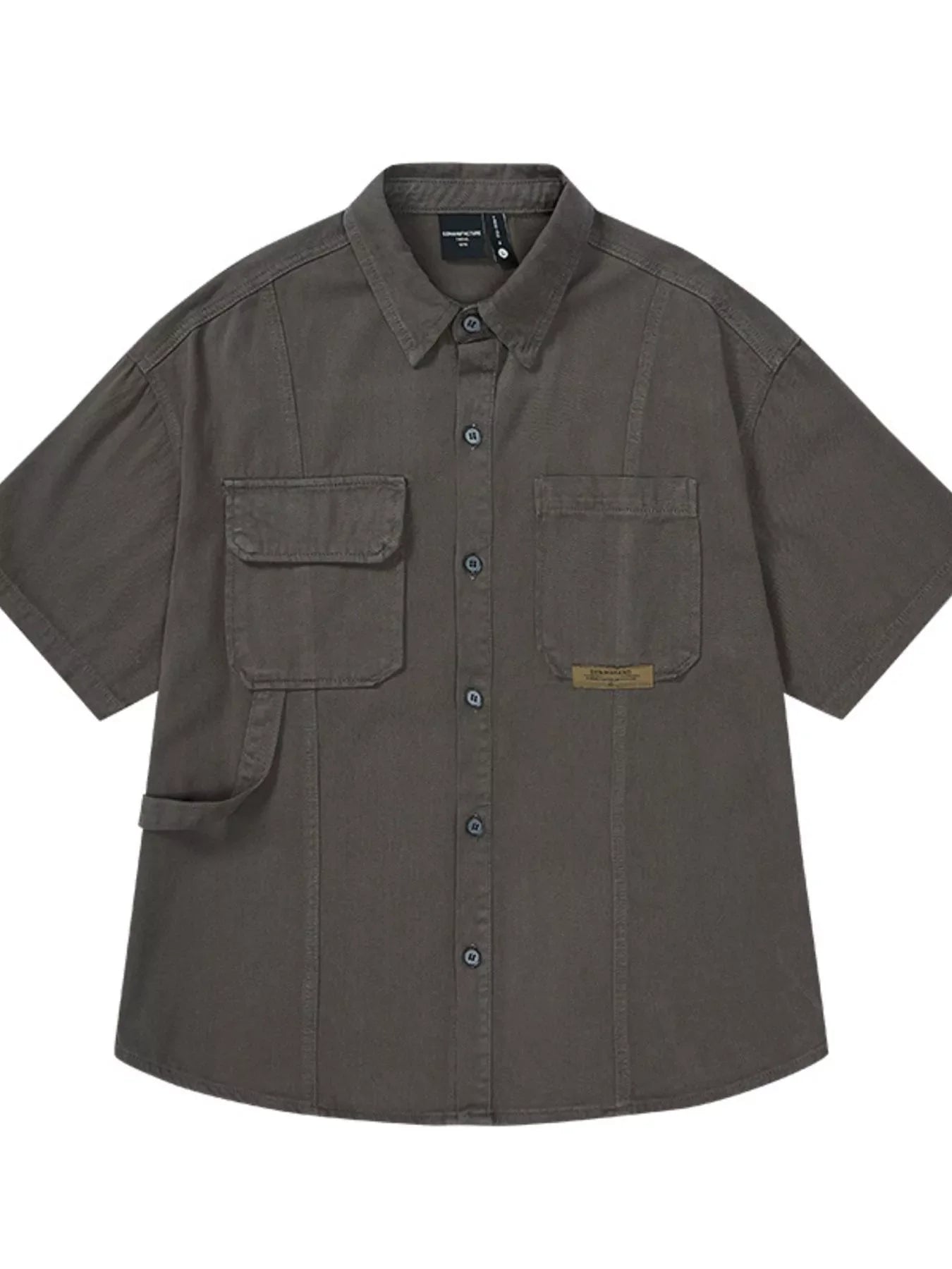 Men's Full Size Button Up Half Sleeve Shirt Plus Size