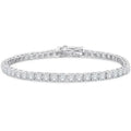 4.20 Ct Round Cut Diamond Tennis Bracelet 14K White Gold Lab-Grown 6.25 Inch