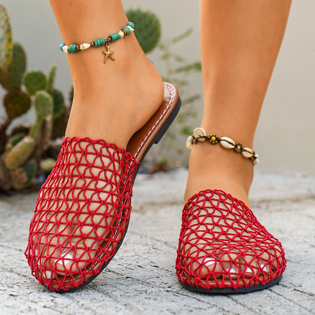Woven Net Sandals