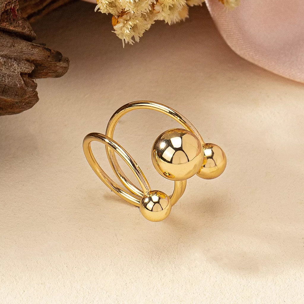 Multi Layered Ball Ring