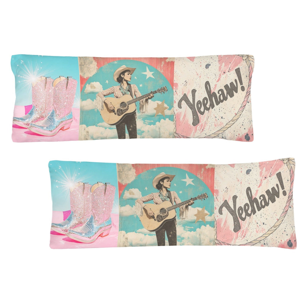 Baha Ranch Yeehaw Cowgirl Body Pillow Cover Made in America