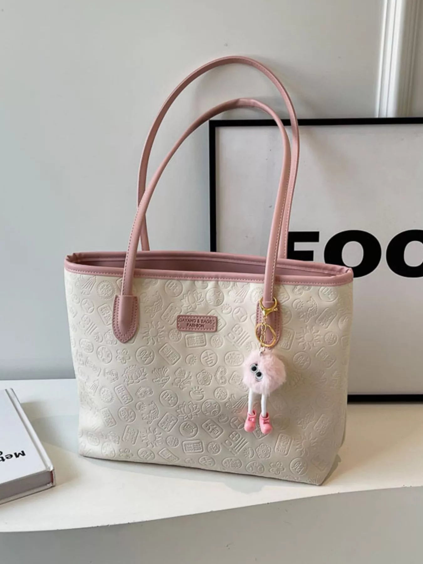 Embossed Pattern Shoulder Bag