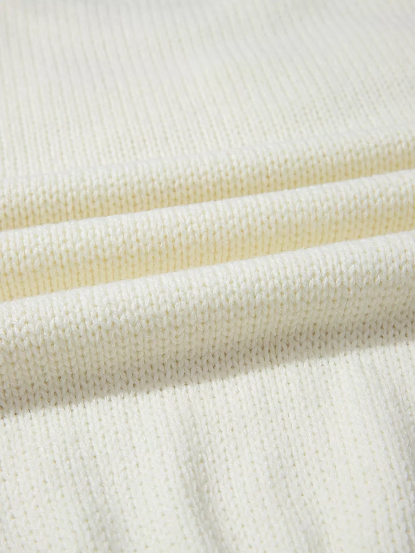Flower Detail Round Neck Contrast Textured Puff Sleeve Sweater