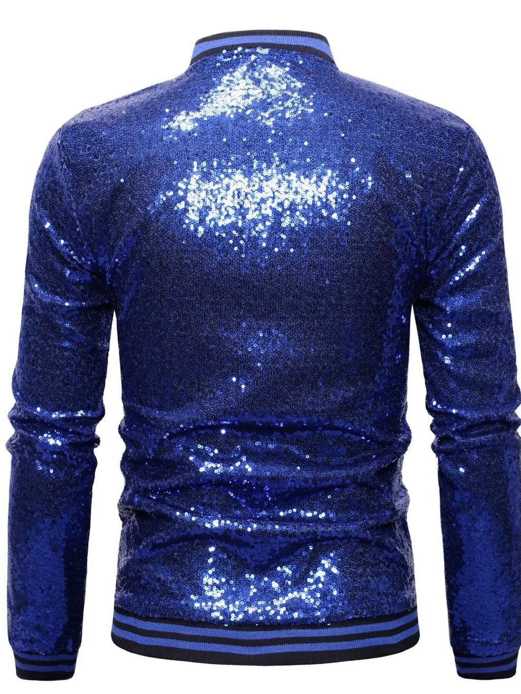 Men's Sequin Zip Up Jacket