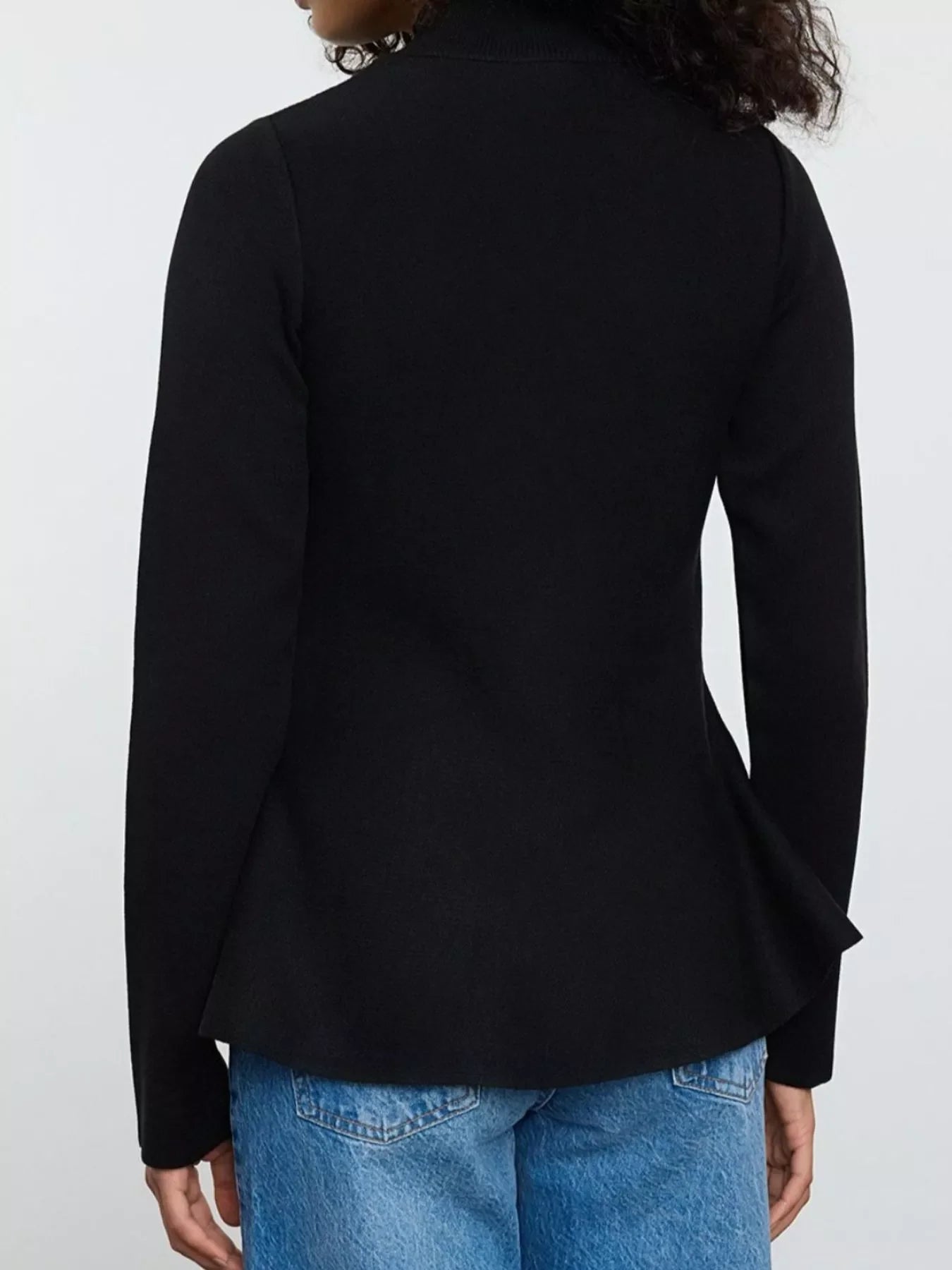 Mock Neck Long Sleeve Sweater