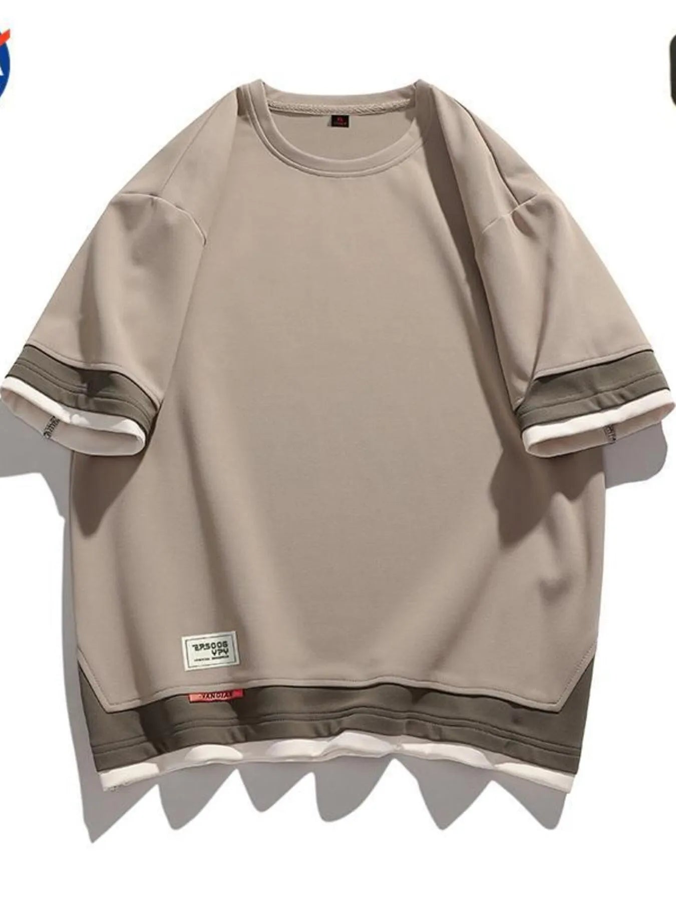 Men's Plus Size Casual Loose Fit Short Sleeve T-Shirt