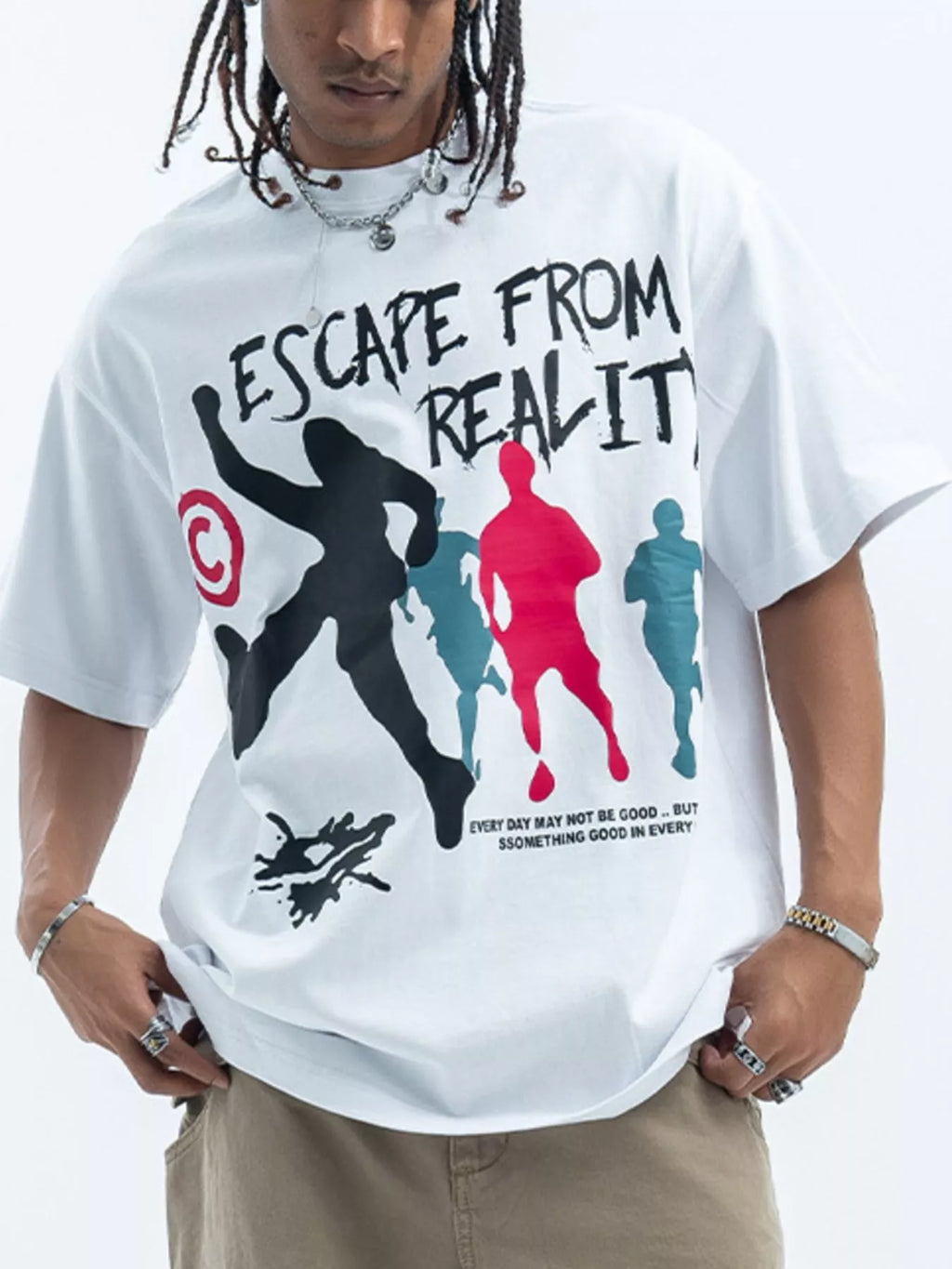 Men's Graphic Round Neck Short Sleeve T-Shirt