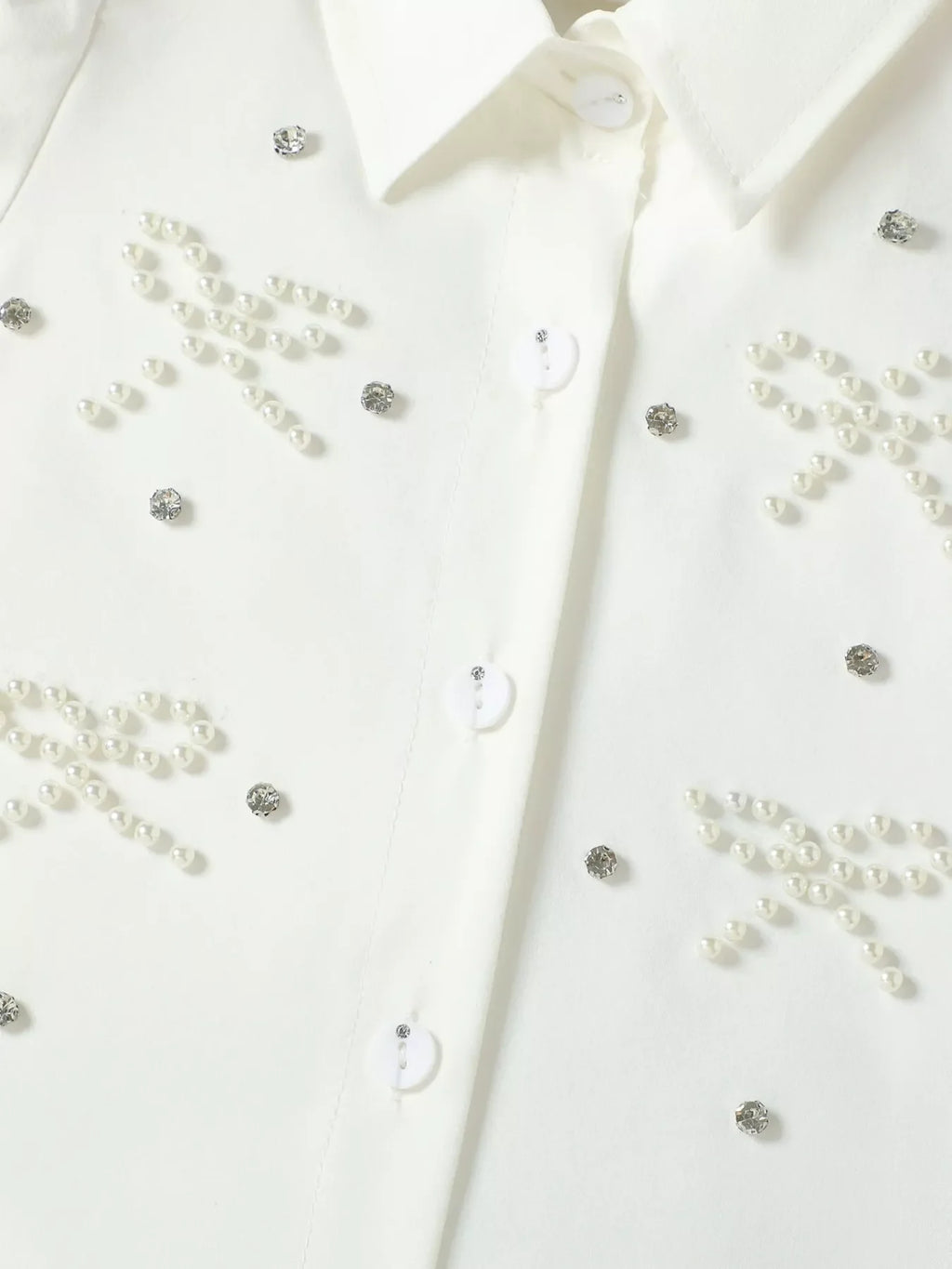 Children's Bow-Embellished Top & Pleated Skirt Set