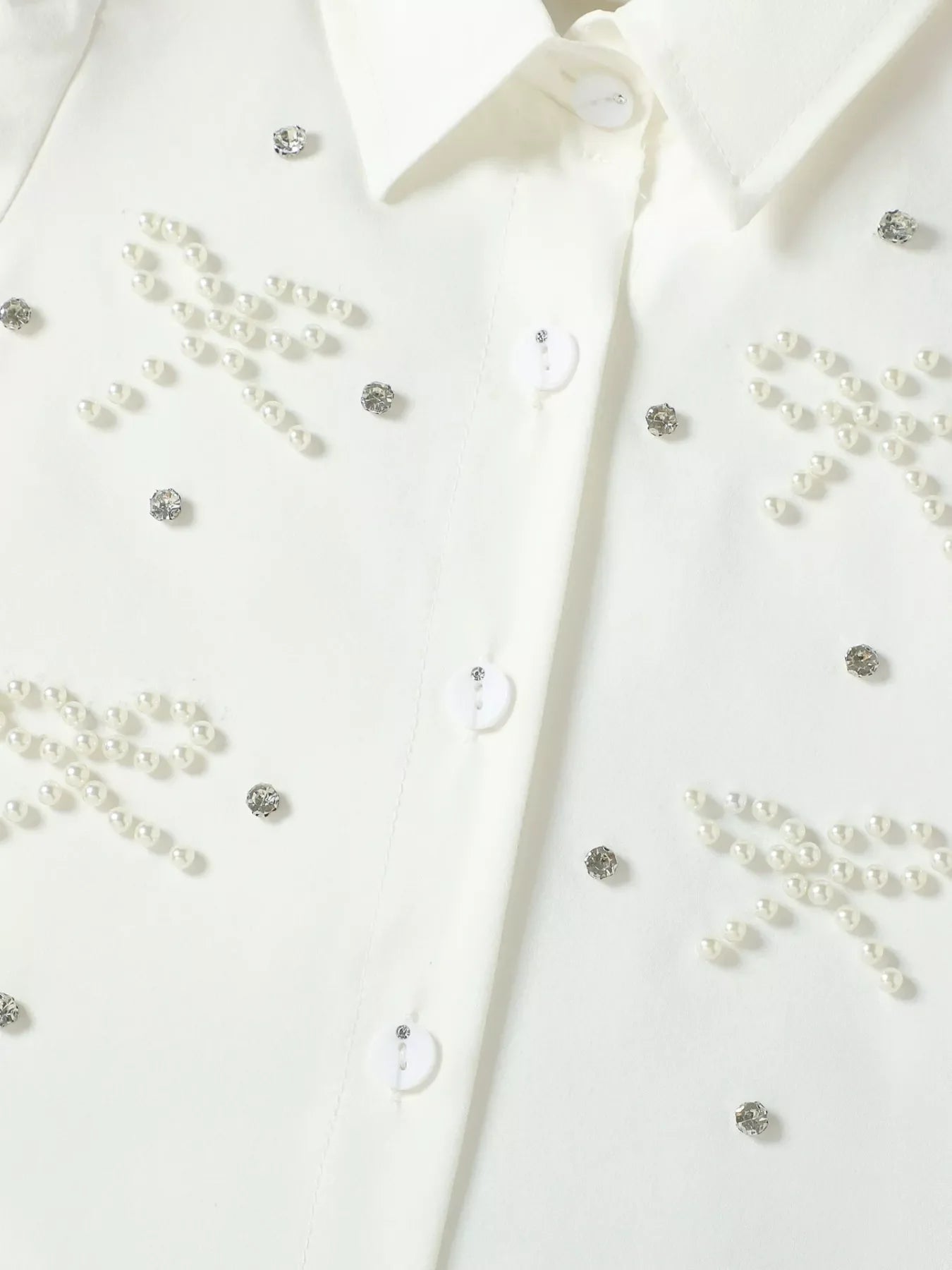 Children's Bow-Embellished Top & Pleated Skirt Set