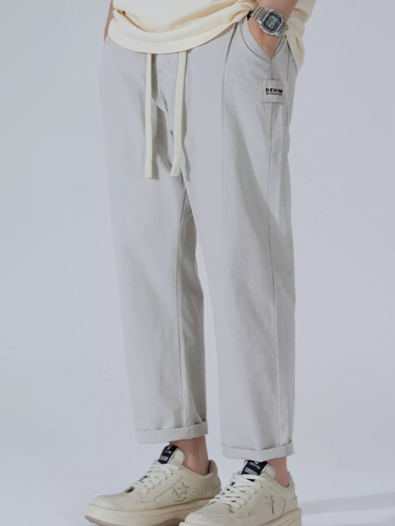 Men's Full Size Wide Leg Pants Plus Size