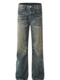 Men's Wash Straight Leg Jeans