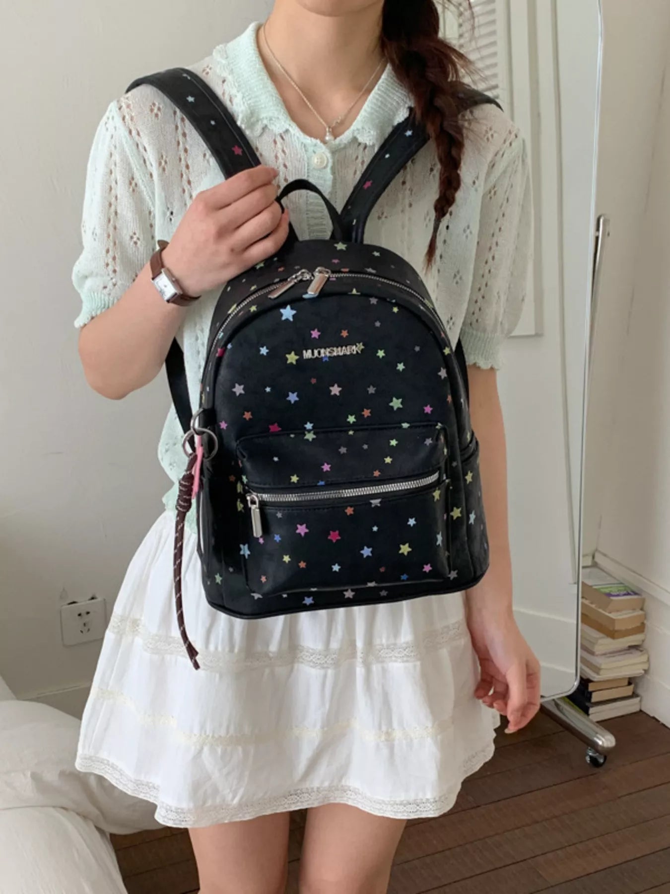 Star Pattern Backpack Bag