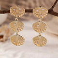 Seashell Dangle Earrings with Pearl Accents