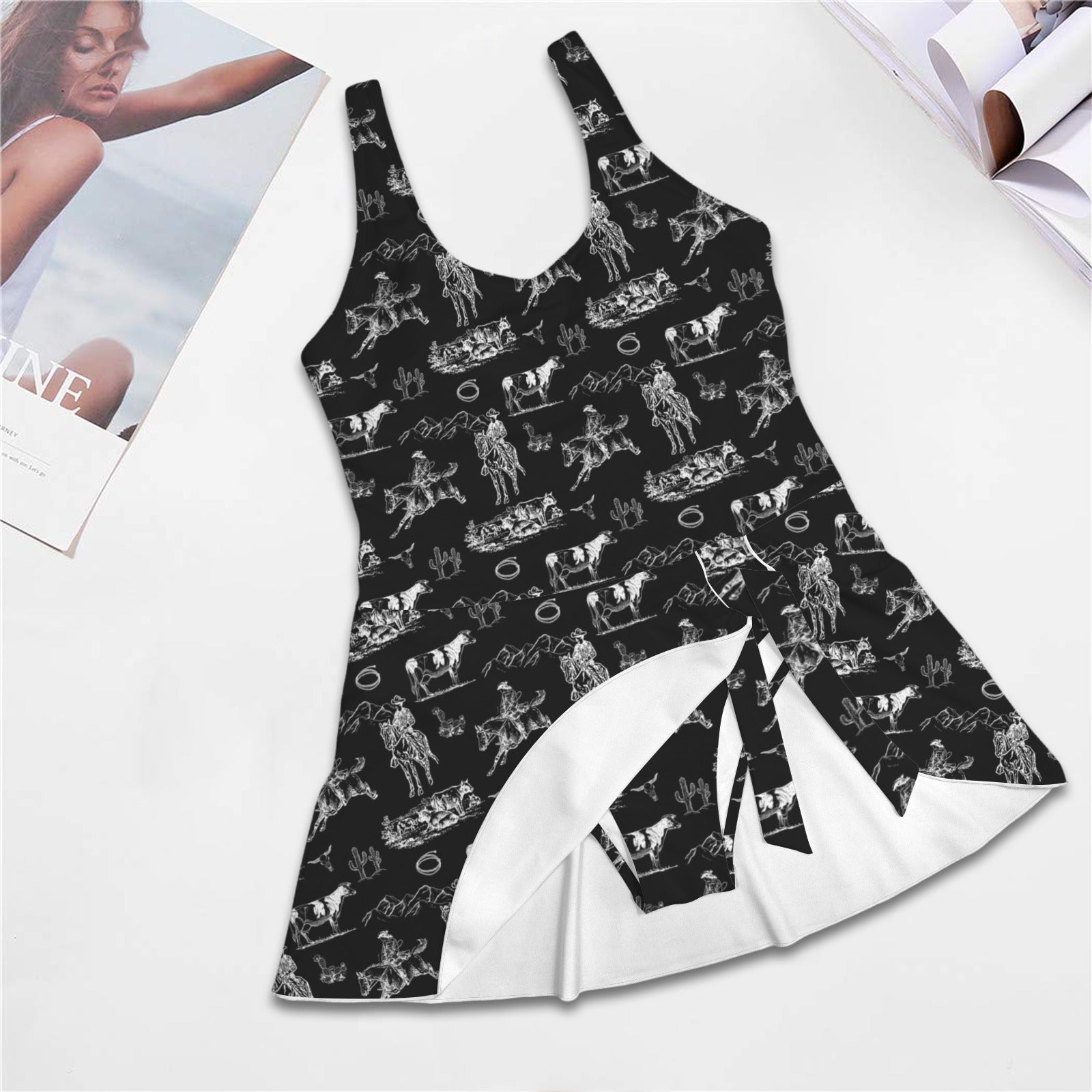 Baha Ranch Ranch Life Skirted Swimsuit