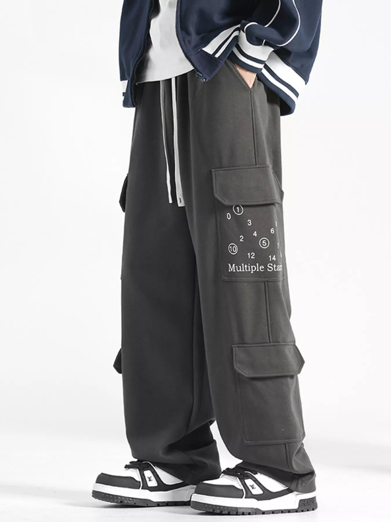 Men's Plus Size Loose Fit Drawstring Pants