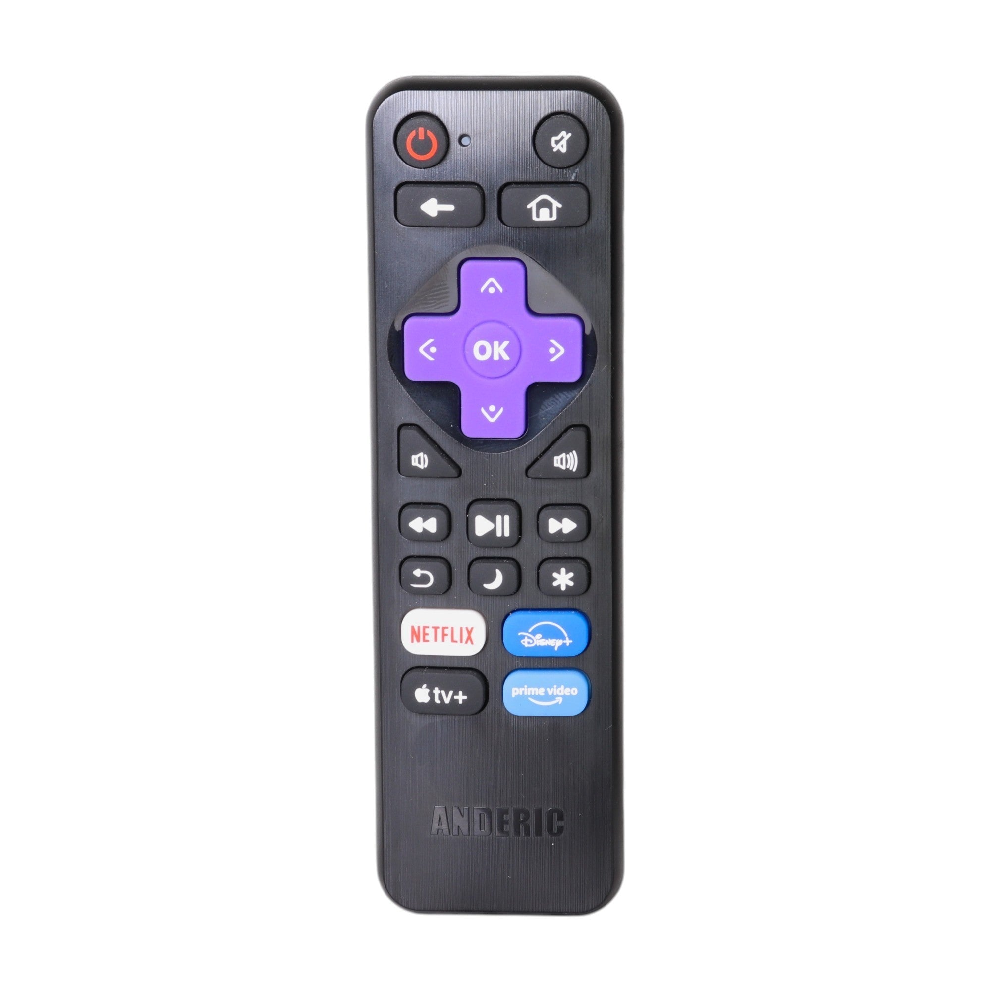 Anderic RRST01.26 Universal for all Roku Players and TV's with Learning | Replaces RC-ALIR, RC-CHIR, RC280, Ultra, Express, and more