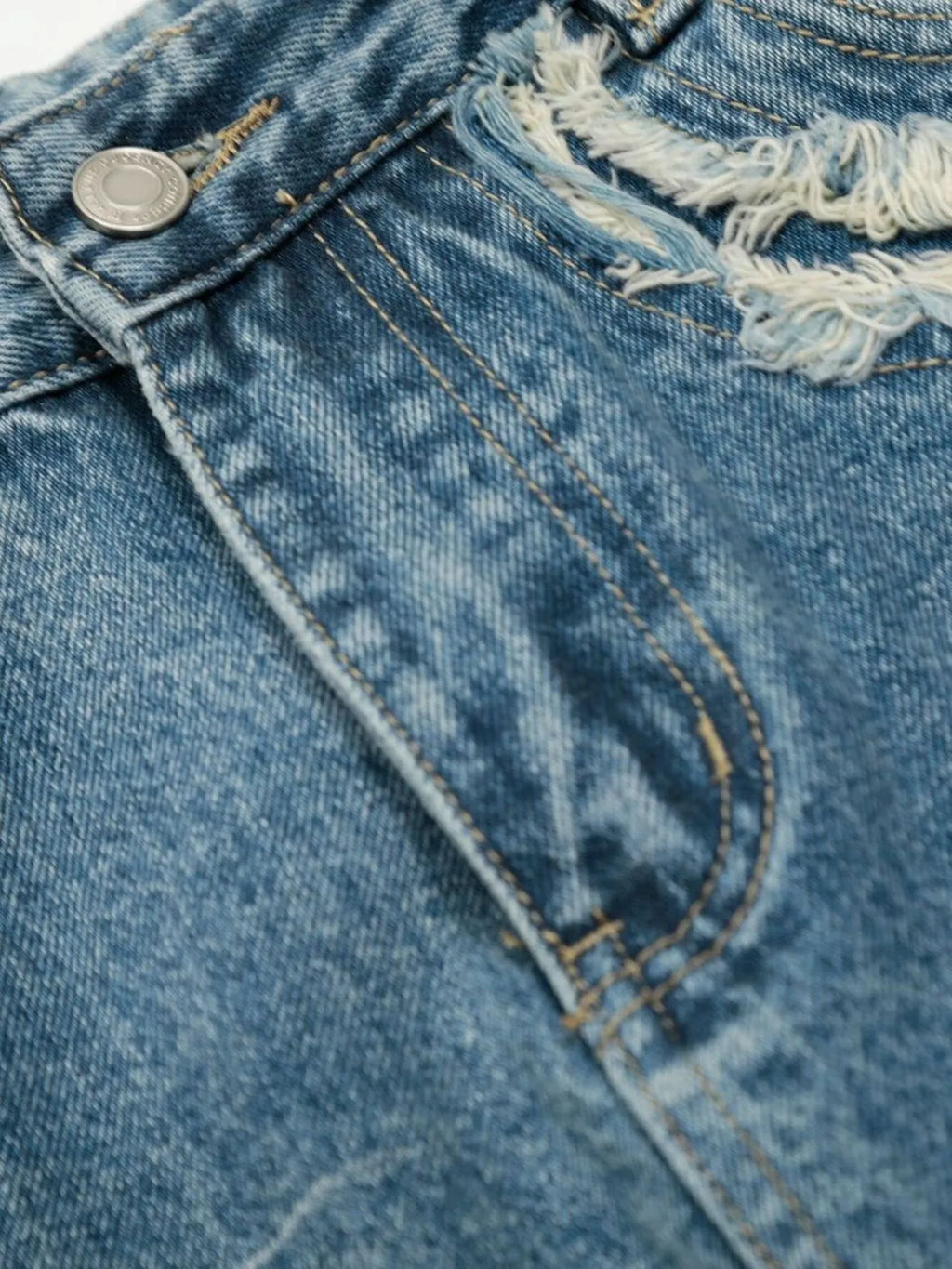Men's Wide-Leg Vintage Wash Jeans