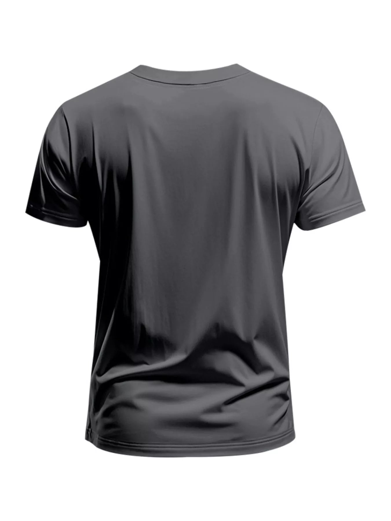 Men's Full Size Slim Fit V-Neck Basic T-Shirt Plus Size