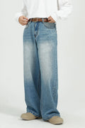 Wide Leg Jeans with Pockets
