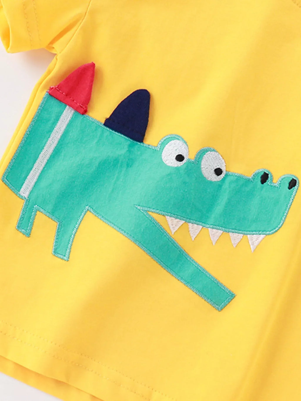 Children‘s Crocodile Print Tee and Shorts Set