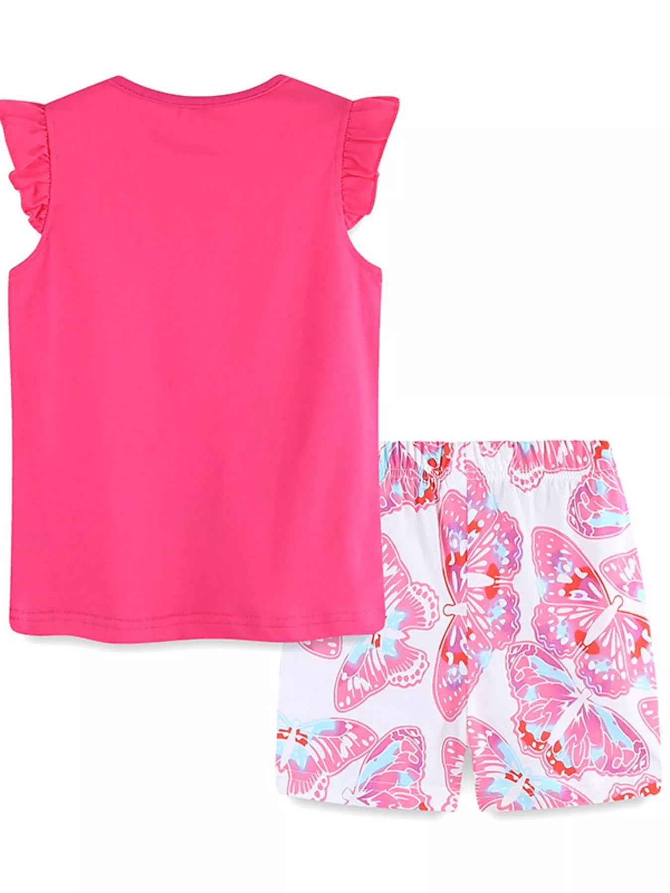 Children's Butterfly Top and Shorts Set