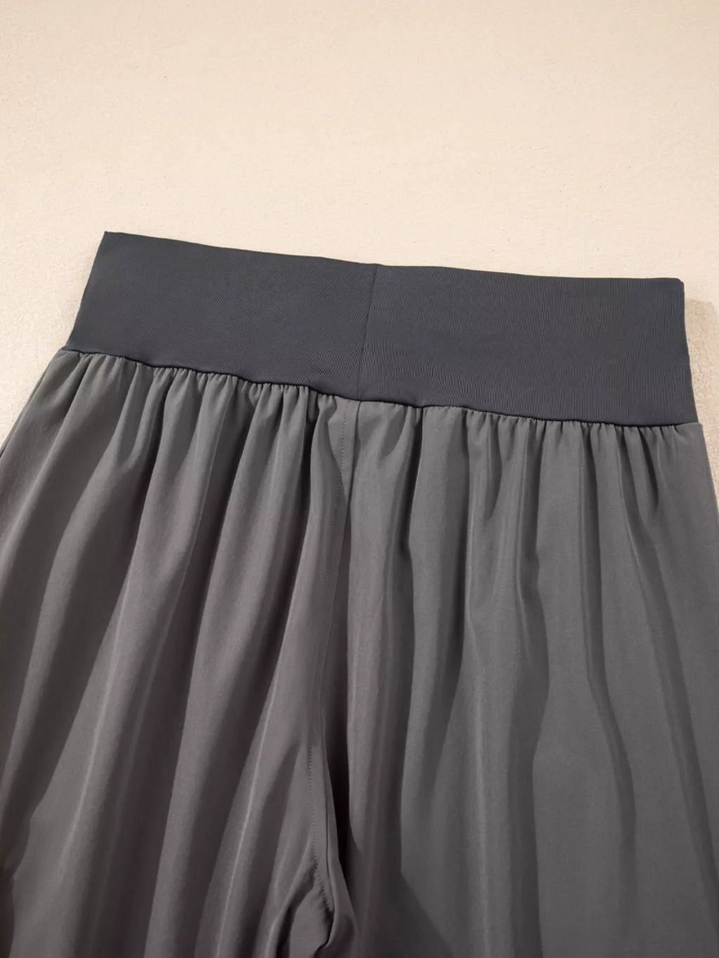 Elastic High Waist Pocketed Cargo Jogger Pants