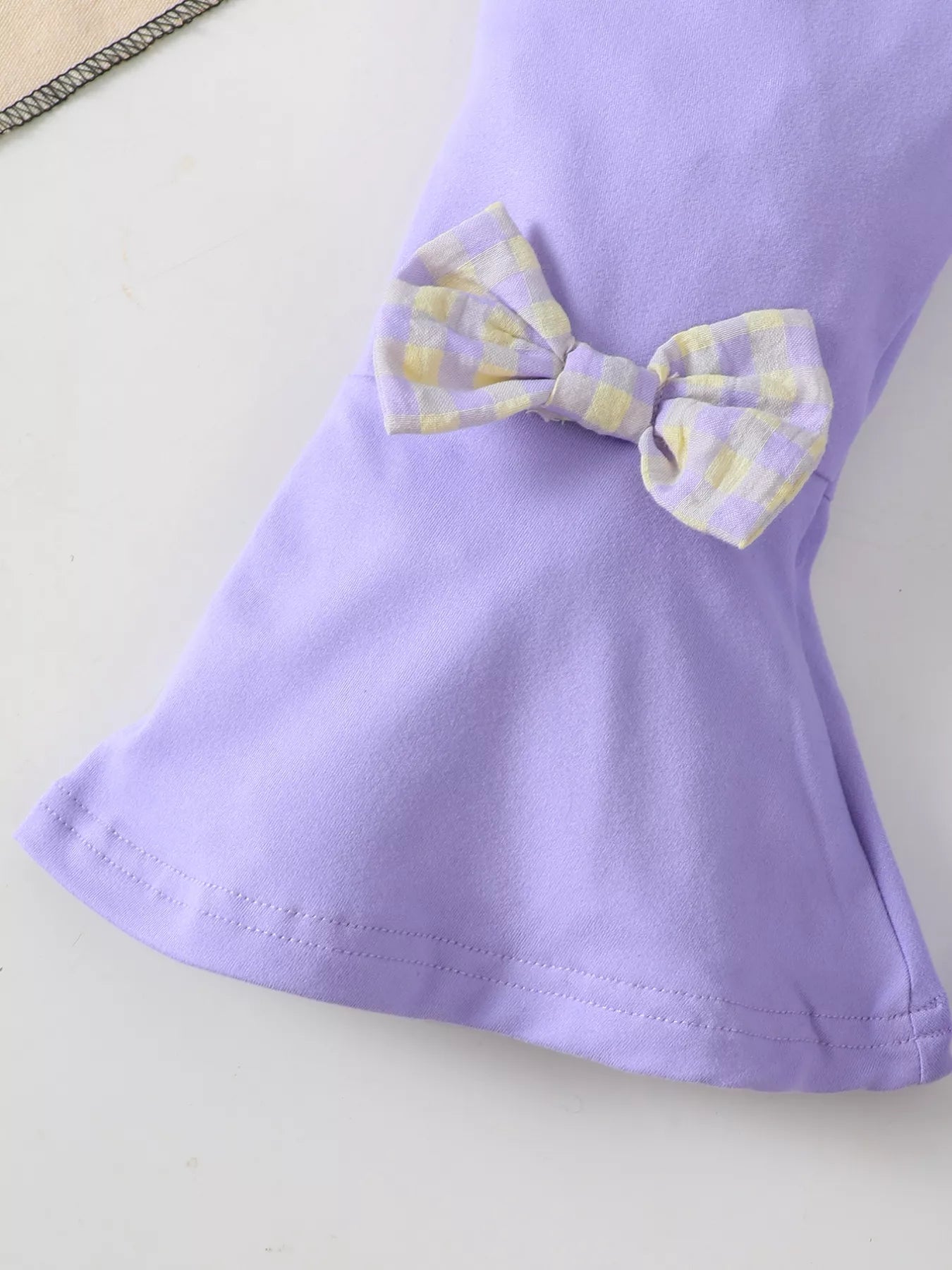 Children's Gingham Smocked Top and Bow Pants Set