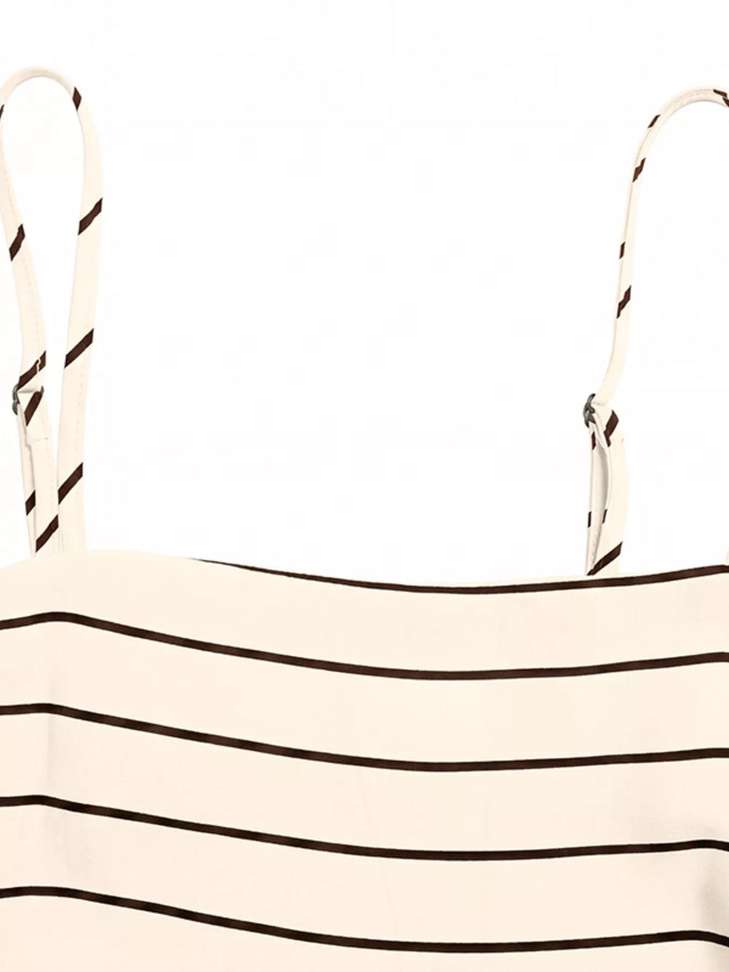 Striped Print Spaghetti Strap Maxi Dress
