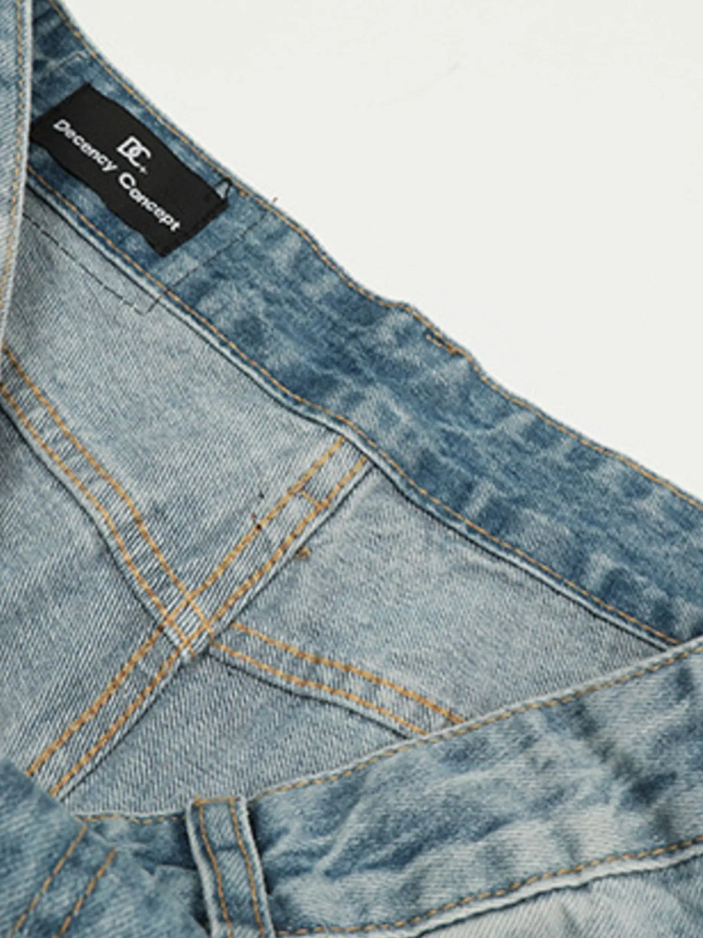 Men's High-Waist Wide Leg Vintage Wash Jeans