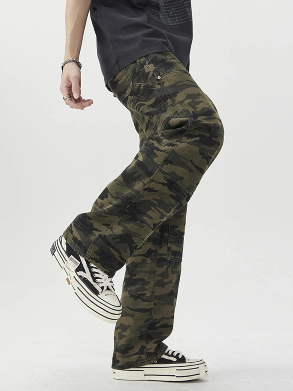 Men's Camouflage Loose Fit Jeans