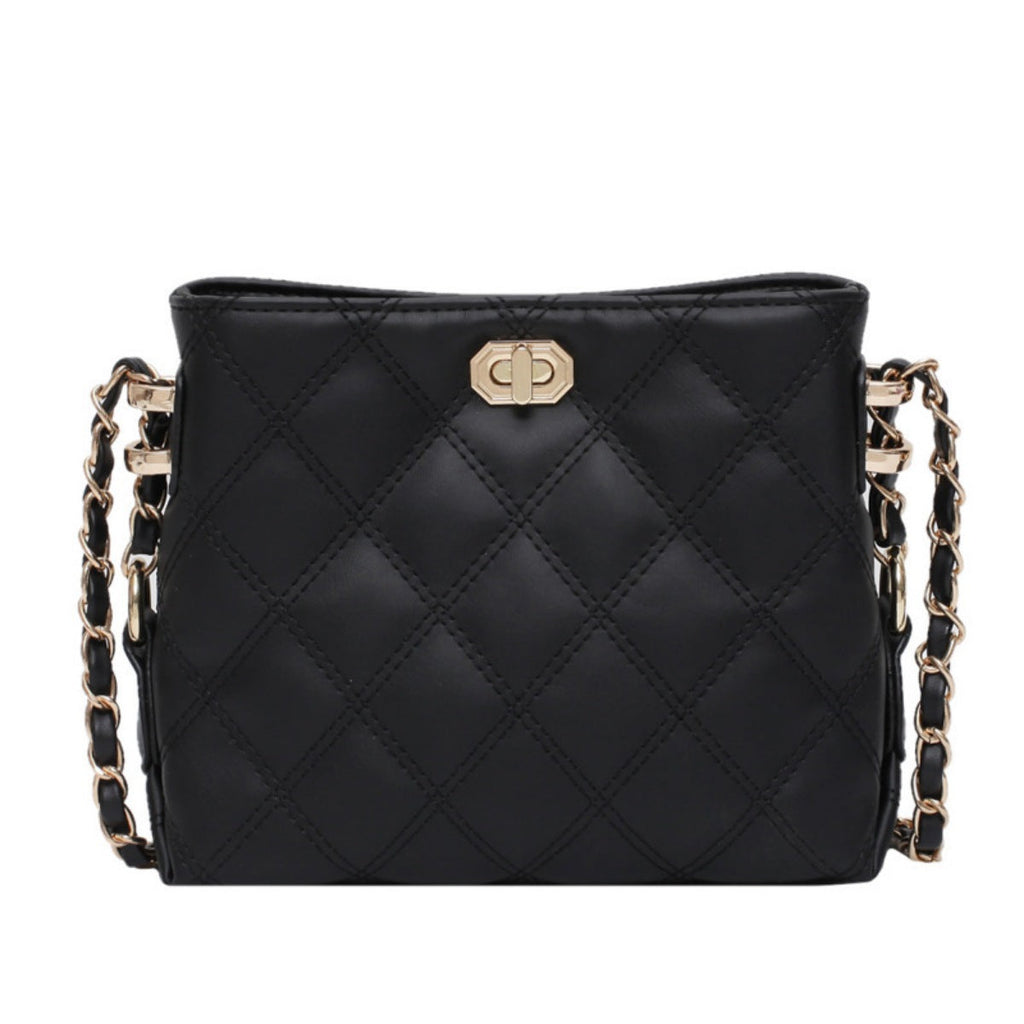 Quilted Chain Strap Crossbody Bag