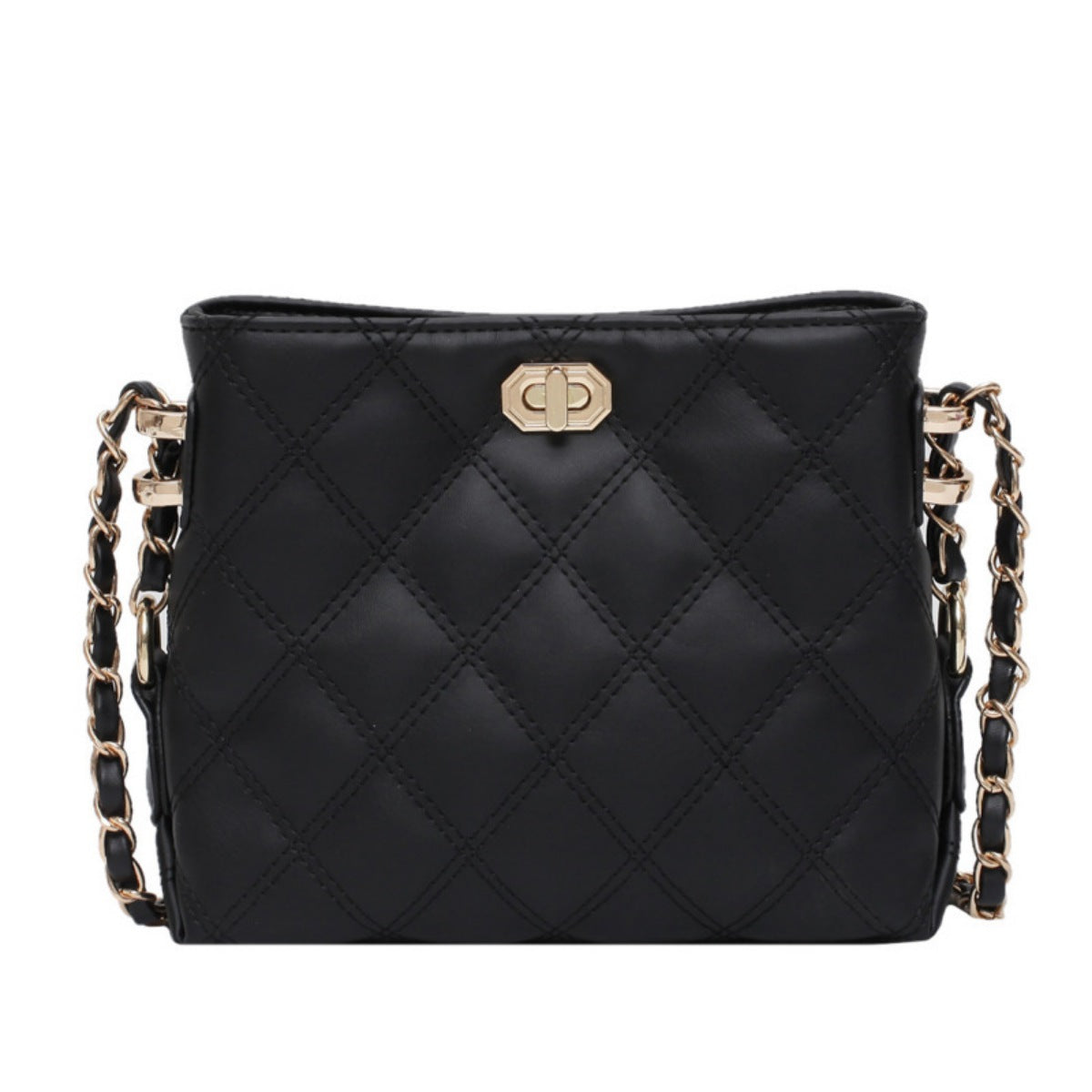 Quilted Chain Strap Crossbody Bag