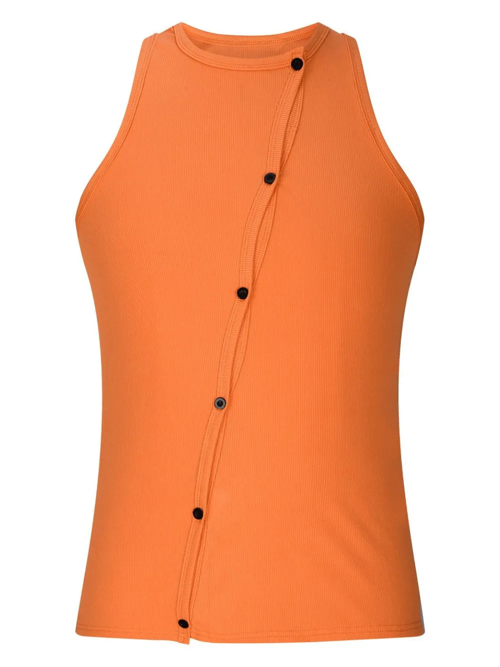 Men's Full Size Cutout Round Neck Tank Plus Size