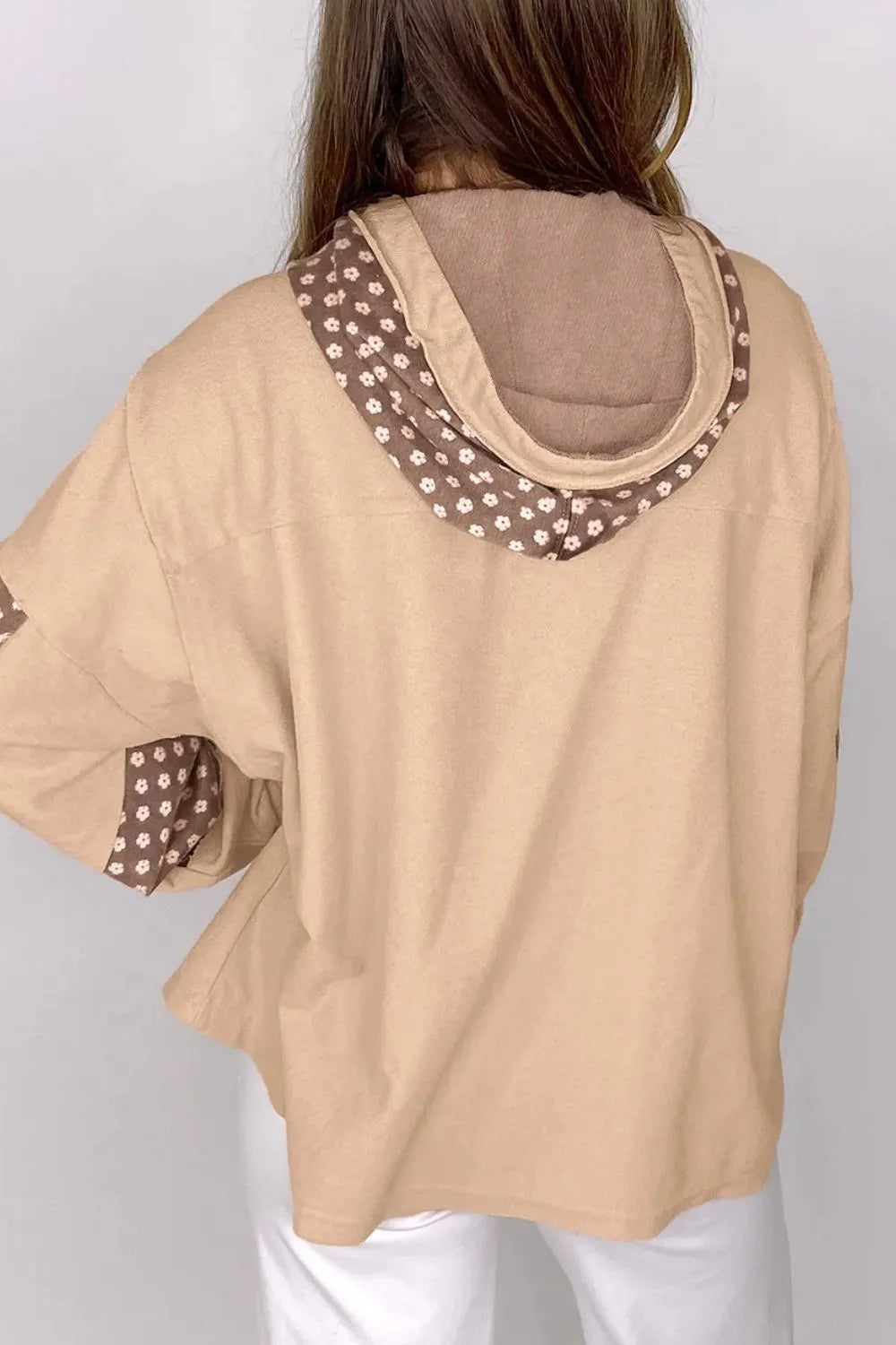 Drawstring Star Long Sleeve Hoodie