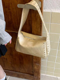 Studded Accent Shoulder Bag