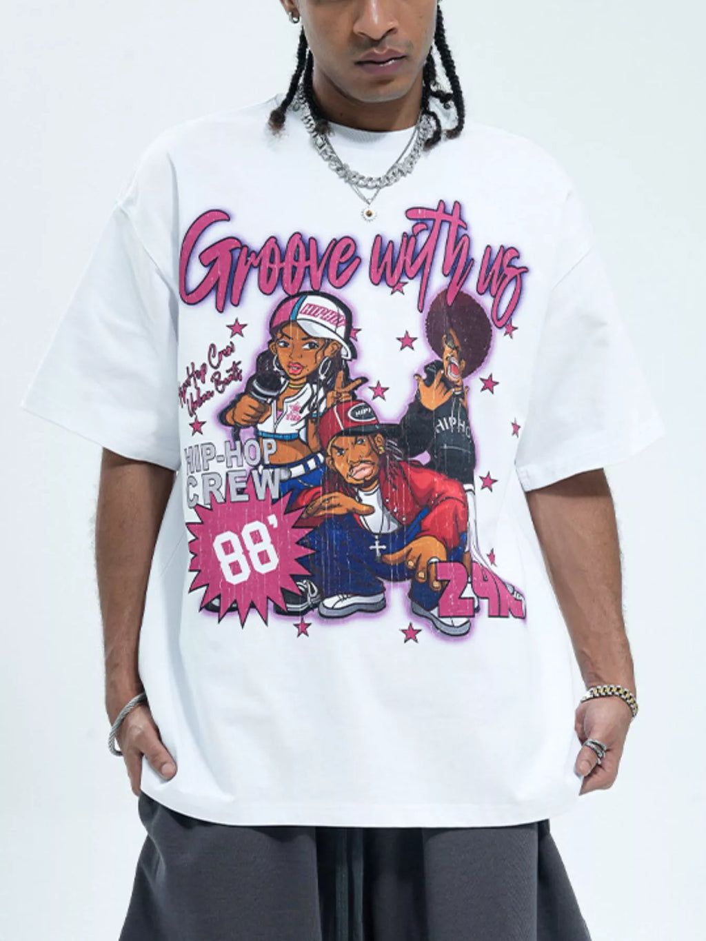 Men's Graphic Round Neck Half Sleeve T-Shirt